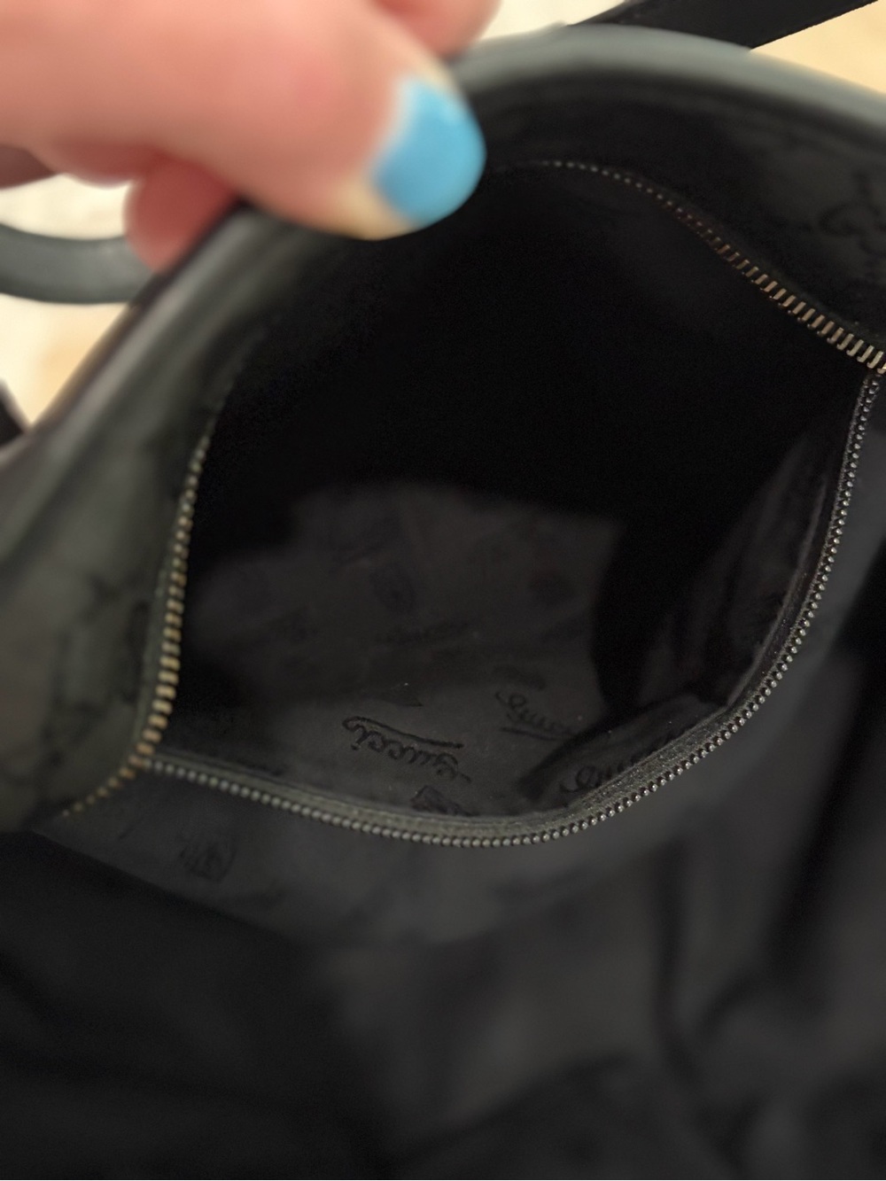 GUCCI GG IMPRIME BLACK TOTE BAG - Picture 8 of 10